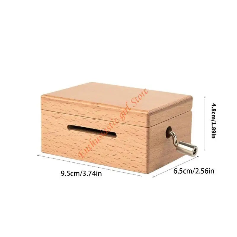 Craft Your Own Songs with 15 Note Hand Crank Music Box and Melodies Paper Strips RXJB