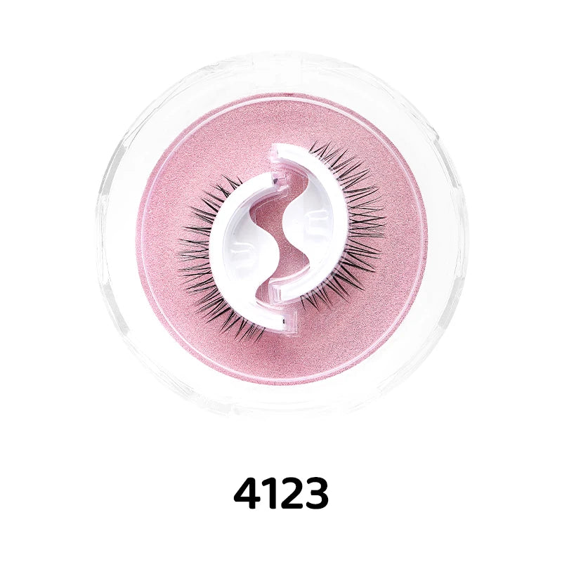 1Pair Makeup Self-adhesive Faux Mink False Eyelashes No Residue On The Skin 3D False Eyelashes Reusable Natural Long Eyelashes