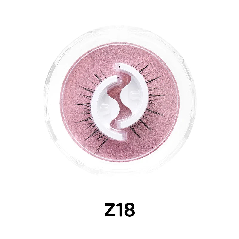 1Pair Makeup Self-adhesive Faux Mink False Eyelashes No Residue On The Skin 3D False Eyelashes Reusable Natural Long Eyelashes