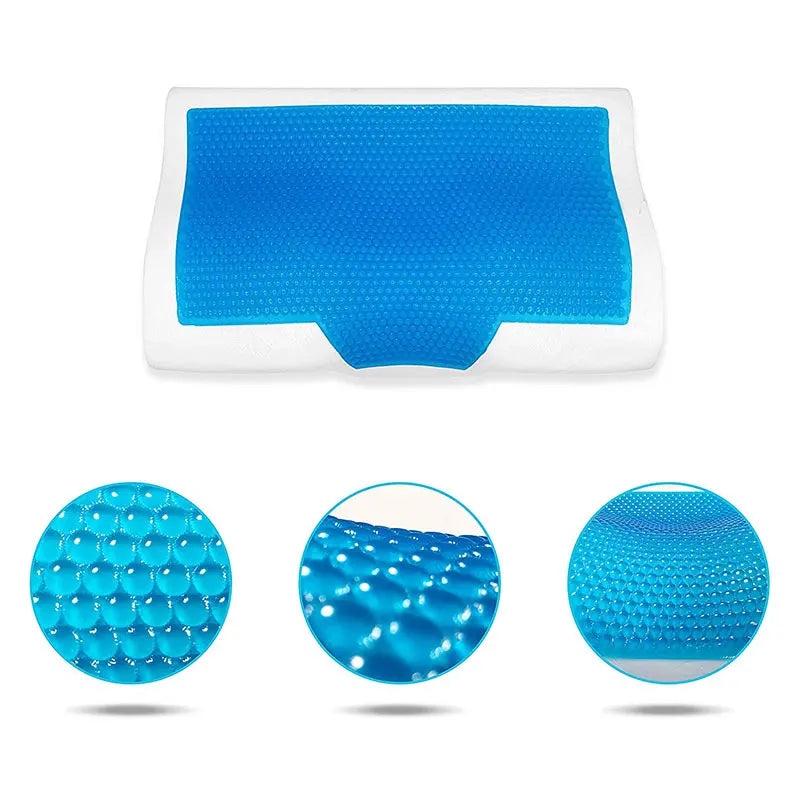 Soft Orthopedic Memory Foam Gel Pillow Core+Pillowcover Summer Cooling Sleep Pillow Anti Eczema Cervical Vertebra Home Bedding