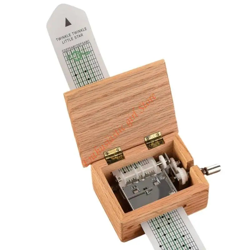 Craft Your Own Songs with 15 Note Hand Crank Music Box and Melodies Paper Strips RXJB
