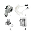 Bathroom Faucet Pull-out Hot and Cold Water Shower Head for Washing Hands and Face Basin Extension