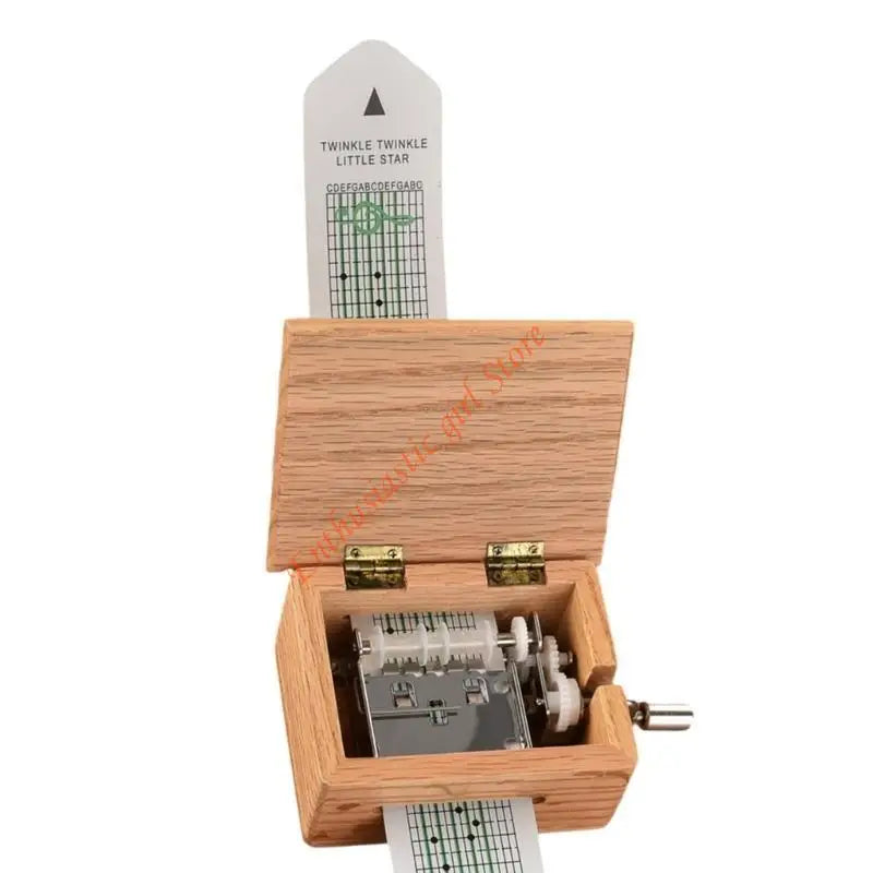Craft Your Own Songs with 15 Note Hand Crank Music Box and Melodies Paper Strips RXJB