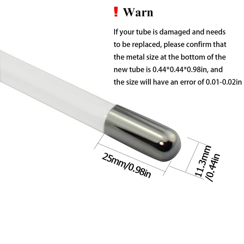 High Frequency Nozzle Attachment Mushroom Facial Body Glass Electrode HF  Tubes Neon Argon Violet Skin Care Tool