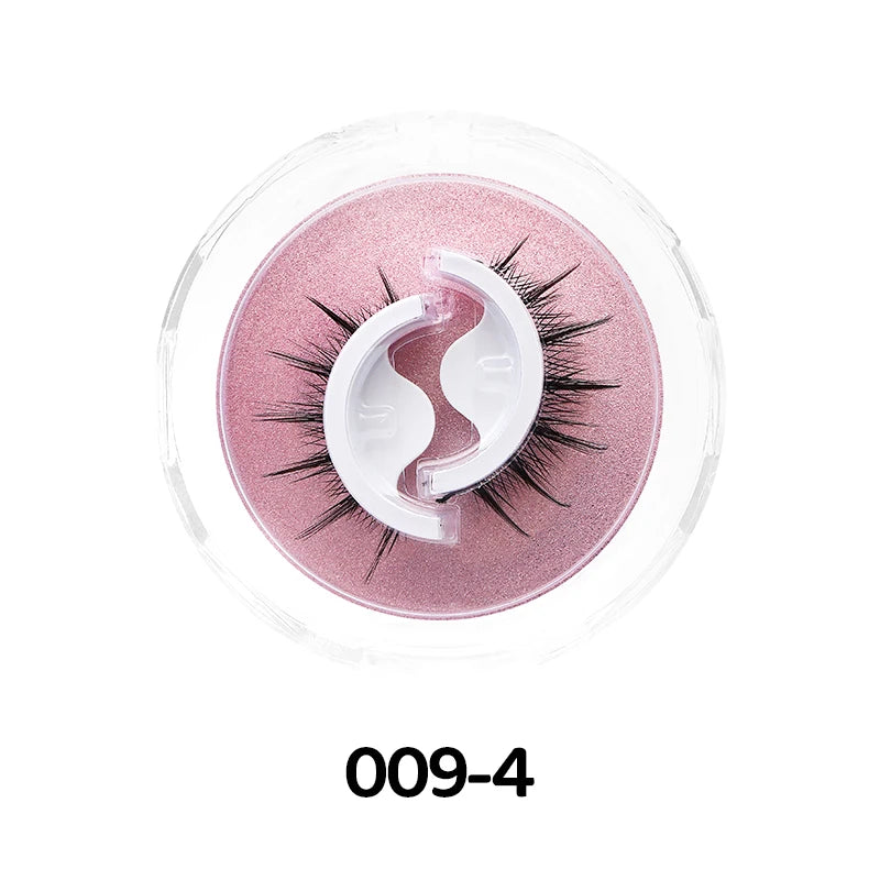 1Pair Makeup Self-adhesive Faux Mink False Eyelashes No Residue On The Skin 3D False Eyelashes Reusable Natural Long Eyelashes