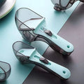 2pcs Adjustable Measuring Cups And Spoons Plastic Scoop Measuring Cup With Magnetic, For Dry And Liquid Ingredient Kitchen Tools