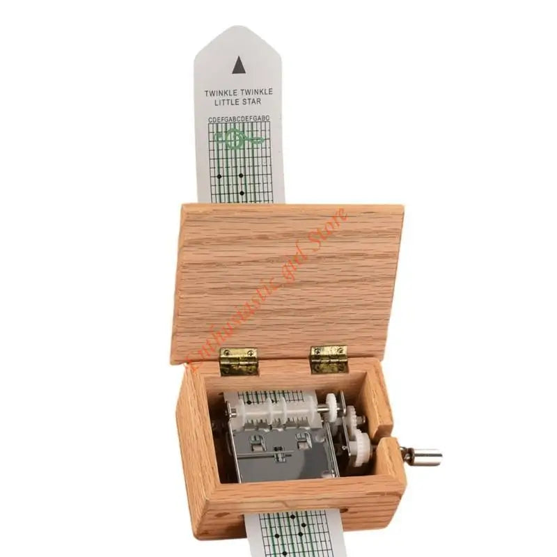 Craft Your Own Songs with 15 Note Hand Crank Music Box and Melodies Paper Strips RXJB