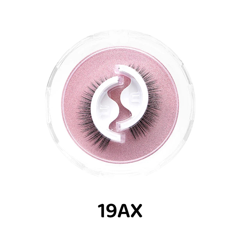 1Pair Makeup Self-adhesive Faux Mink False Eyelashes No Residue On The Skin 3D False Eyelashes Reusable Natural Long Eyelashes