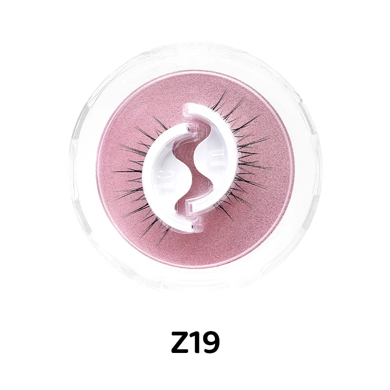 1Pair Makeup Self-adhesive Faux Mink False Eyelashes No Residue On The Skin 3D False Eyelashes Reusable Natural Long Eyelashes