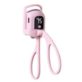 Heated Eyelash Curler with Lcd Display Silicone Pads Eyelash Protection Natural Curling Without Damaging Eyelashes Rechargeable
