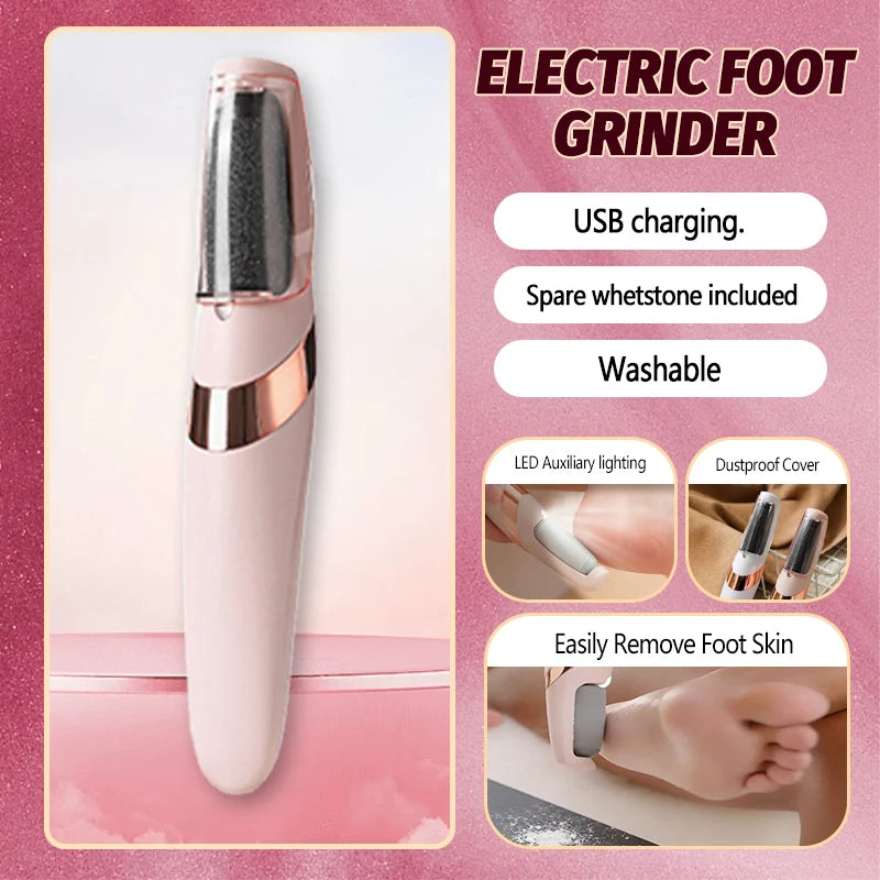 Waterproof Foot Heel Callus Remover Feet Dead Skin Removal Skin Care Tool Electric portable pedicure.